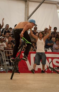 Daniel Fuhmann during the Flatland Field Control'09, Parque da Juventude de Portimão on September 2009. Photo taken on: September 20th, 2009