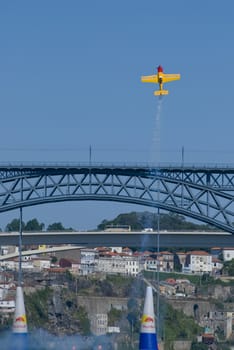 PORTO, PORTUGAL - AUGUST 31: Nigel Lamb from GB participates in the event Red Bull Air Race AUGUST 31, 2007 in Porto, PORTUGAL.