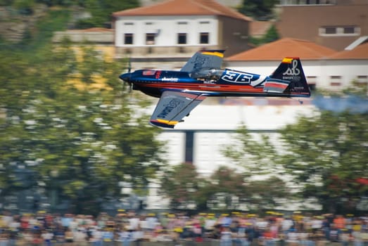PORTO, PORTUGAL - SEPTEMBER 7: Alejandro Maclean from spain during  Red Bull Air Race'08 September 7, 2008 in Porto, PORTUGAL.