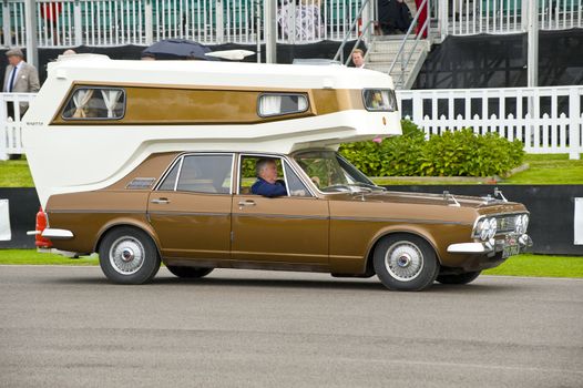 Vintage american car, taken on September 2011 on Goodwood revial in UK