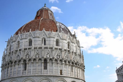 The Baptistry of St. John in Pisa, Tuscany, Italy 
