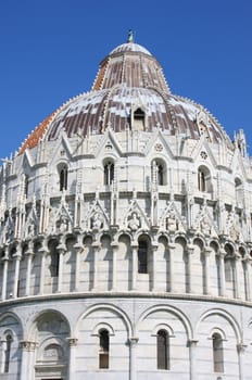 The Baptistry of St. John in Pisa, Tuscany, Italy 