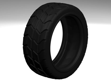 One big sport tyre