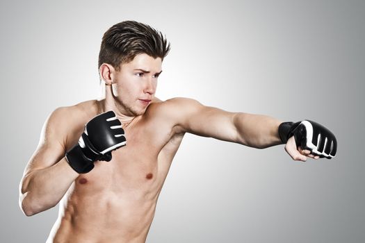 An image of a boxing young man