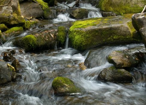 Kuznetsk Alatau - a mountainous country in Siberia is rich in rivers, streams and waterfalls.