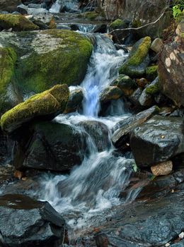 Kuznetsk Alatau - a mountainous country in Siberia is rich in rivers, streams and waterfalls.