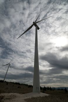 Eolic energy: Wind power through  wind turbines