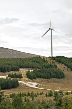 Eolic energy: Wind power through  wind turbines