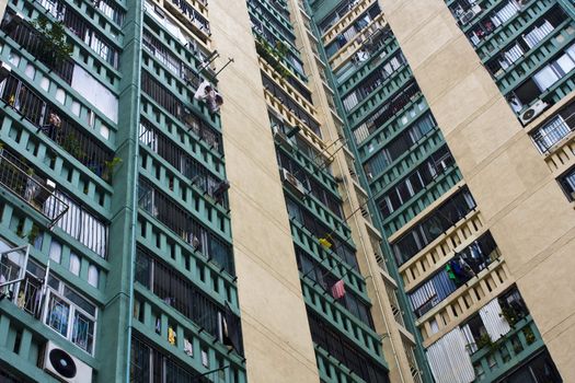 Hong Kong public housing apartment block 