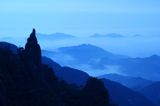Filming in Jiangxi, China.The Sanqingshan mountain is World Natural Heritage