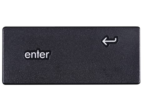 "enter key" isolated on white background