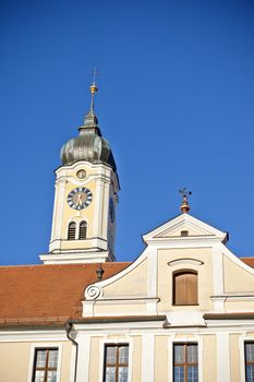 An image of the beautiful monastery in Roggenburg Bavaria Germany