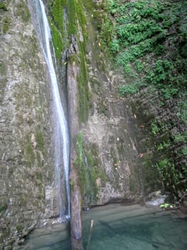 Falls, the river, stream, water, moisture, beauty, Caucasus, relief, landscape, the nature, landscape, kind