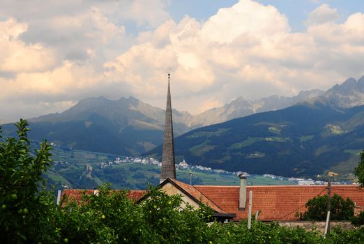 The Lutheran Church At the Foot Of The Italian Alps