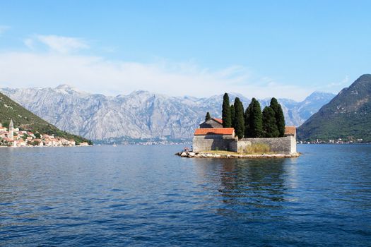 Small island in a gulf of Adriatic sea