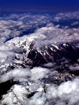 The Alps shot from 45000ft