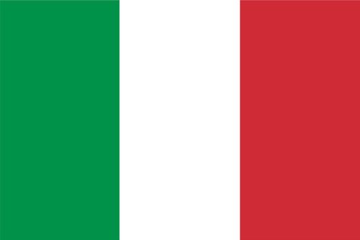 Italian flag isolated illustration