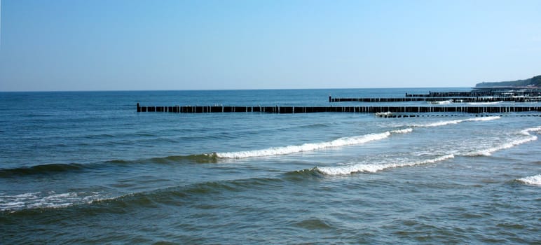 The beautiful sea in the Poland