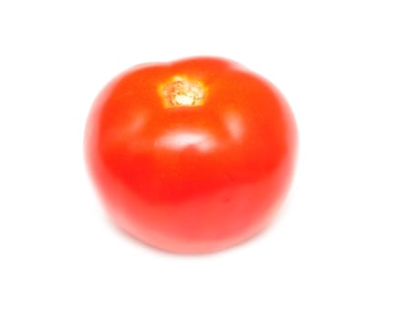 fresh red tomato isolated on white background 