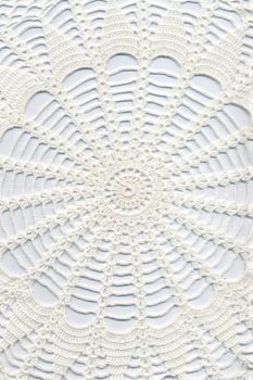 Hand made crocheted doily.