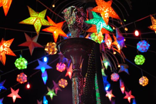 A waterpipe in a sheesha place in Sharm el-Sheikh.