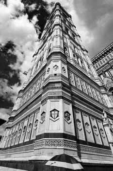 Architectural Detail of Piazza del Duomo in Florence, Italy