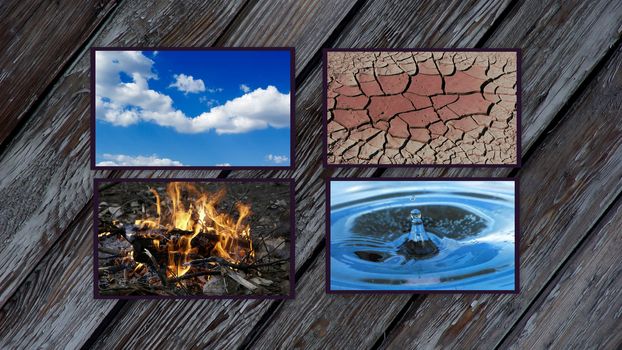 The Four Elements - Air, Fire, Water, Earth