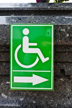 Signs for people with disabilities