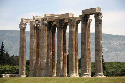 Greek ancient pillars