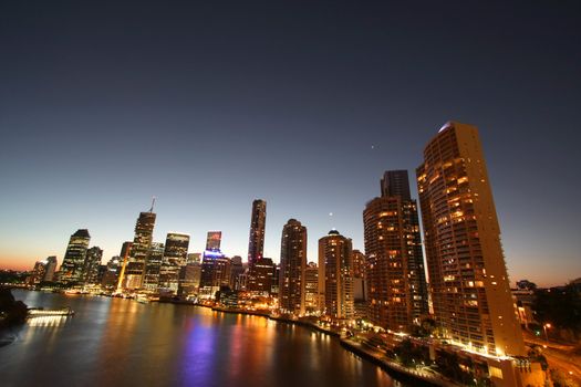 City of Brisbane by night