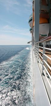 Cruise ship on the ocean