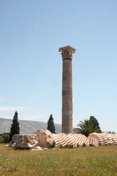 Ruins in ancient Greece