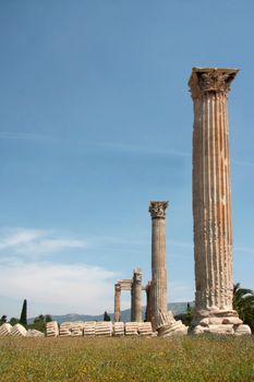 Historical ruins in Athens