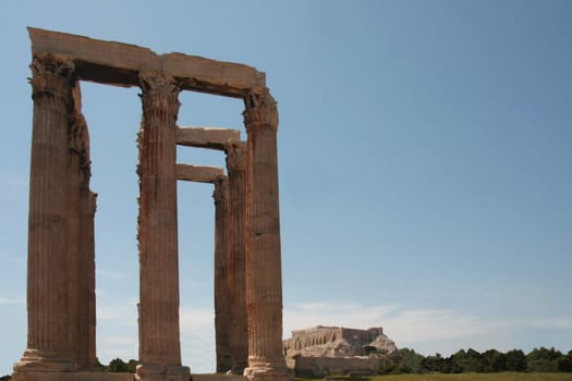 Ancient ruins in Athens, Greece