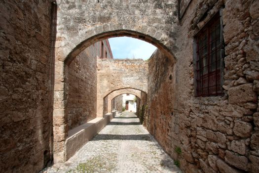 Historical architecture on Rhodes Island