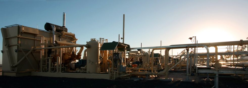 Gas Compressor Station in Oil and Gas Industry