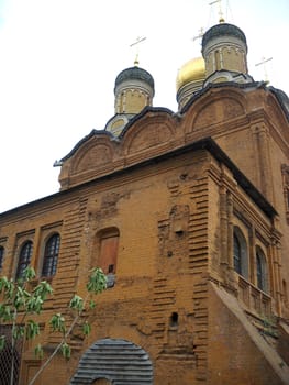 Church; Pokrovsk; a cathedral; Moscow; summer; a temple; Christianity; red; the area; domes; a monument