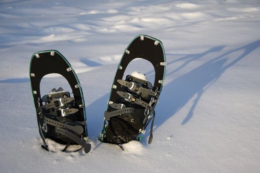 Snow shoes / Rackets in the snow