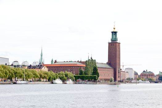 The famous City hall of Stockholm Sweden