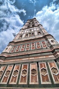 Architectural Detail of Piazza del Duomo in Florence, Italy