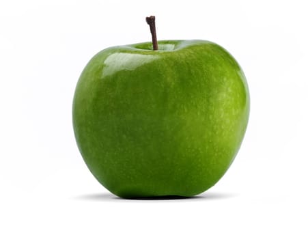 fresh green apple isolated over white