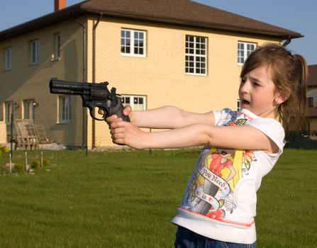 girl with gun