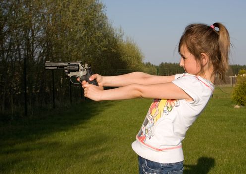 girl with gun