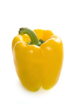 a fresh and healthy paprika on a white background