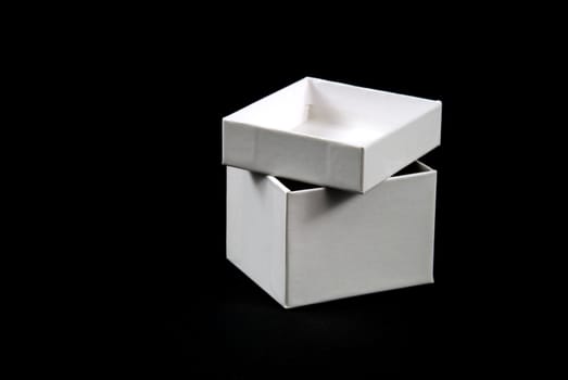 pictures of a square and white cardboard box