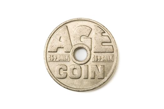 Age Coin used in Europe to buy Cigarettes from machines.