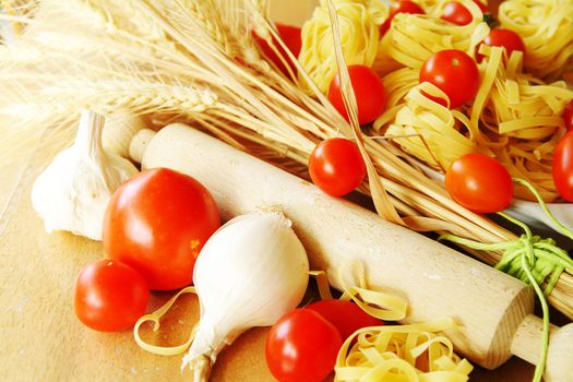 Ingredients for pasta