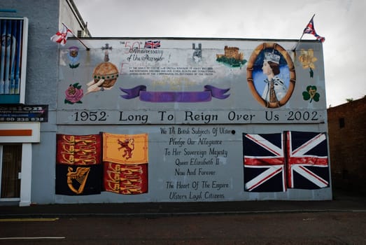 Political murals in Shankill ROad, Belfast, Shankill Road is the opposite of Falls Road as it is a predominantly Protestant and unionist or loyalist area.