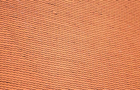 Background texture of a orange tile roof