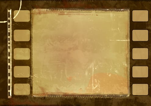 Computer designed highly detailed film frame with space for your text or image. Nice grunge layer for your projects.